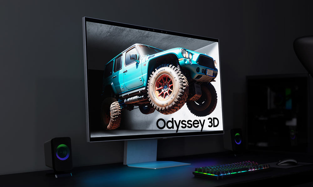 مانیتور Odyssey ۳D سامسونگ؛ پخش محتوای سه‌بعدی بدون عینک مخصوص