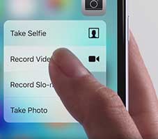 جذابیت های ۳D Touch آیفون ۶S