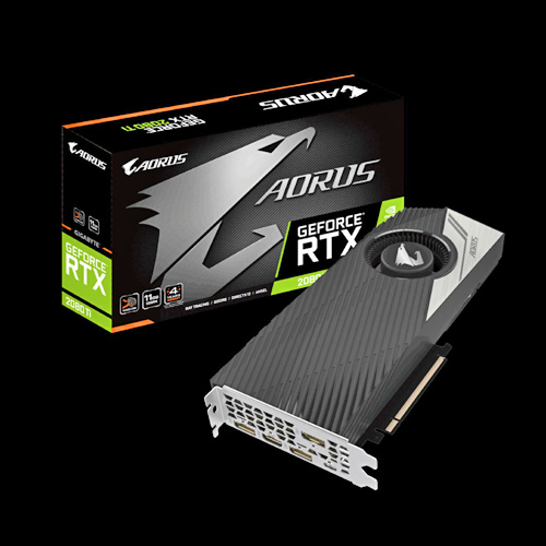 رونمایی گیگابایت از کارت گرافیک AORUS Turbo RTX ۲۰۸۰ Ti