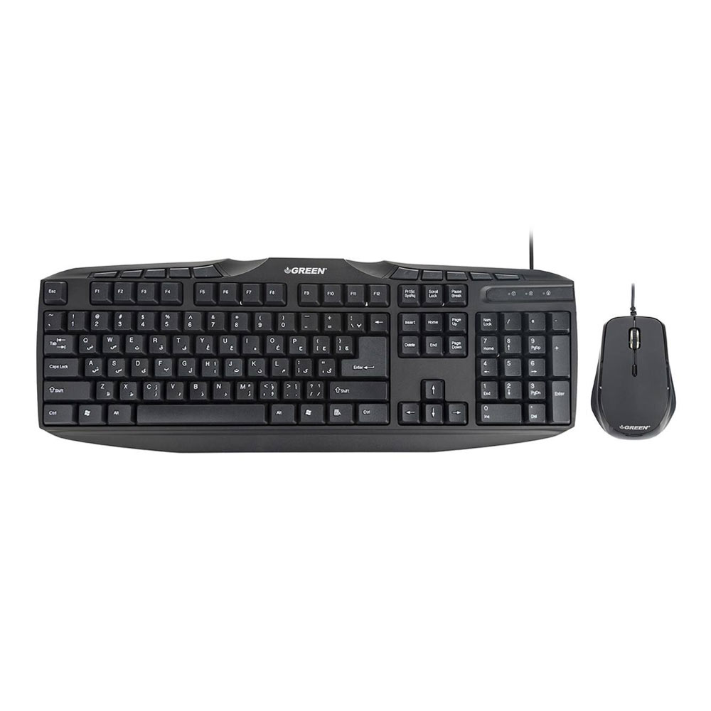 GREEN GKM-305 Wired Keyboard and Mouse