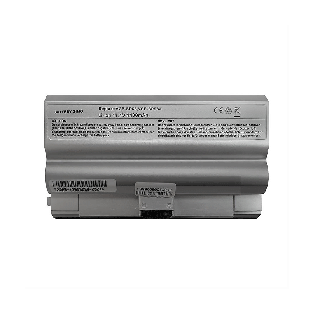 Battery Laptop Sony BPS8 6Cell Silver