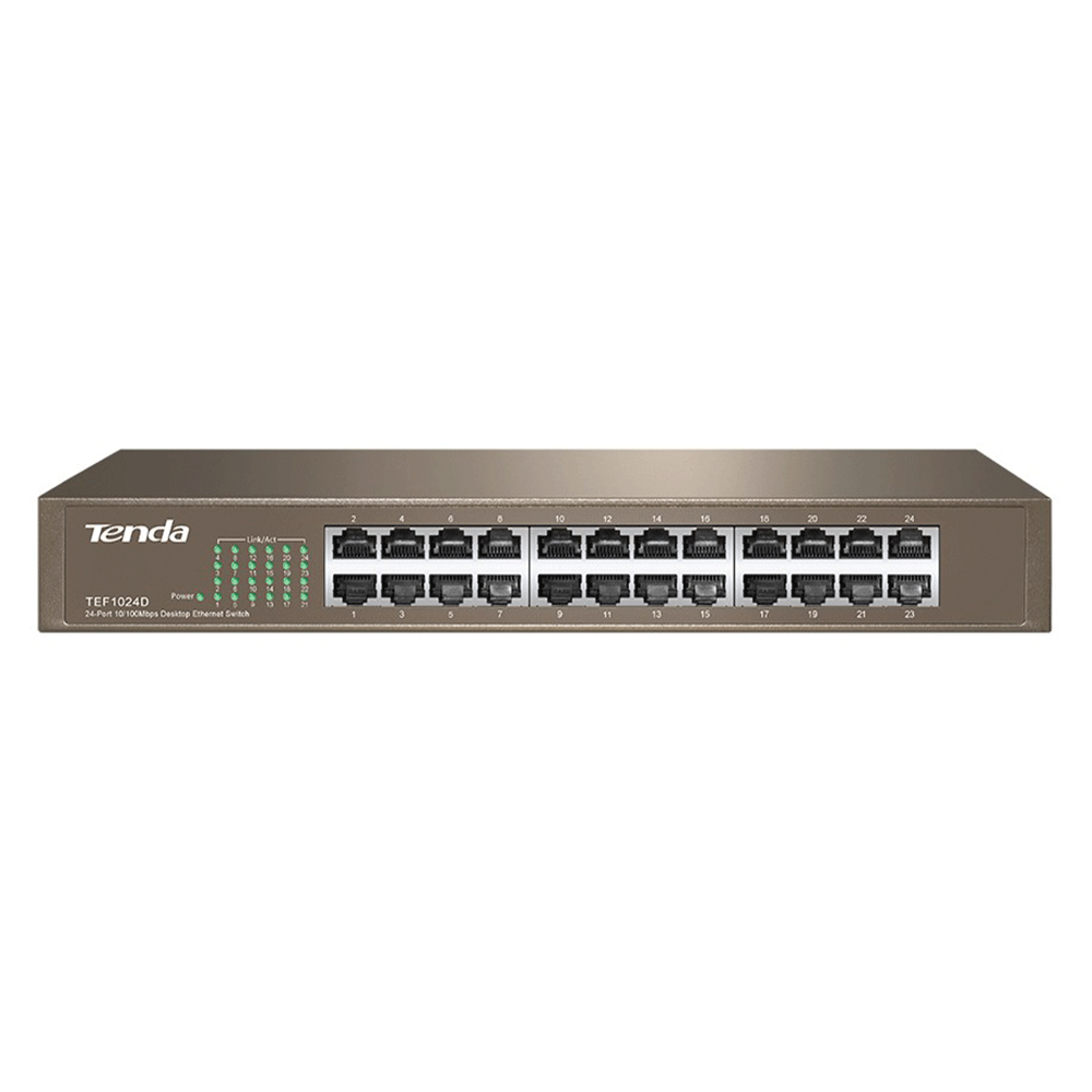 Tenda TEF1016D 16-Port Fast Ethernet Desktop/Rackmount Switch