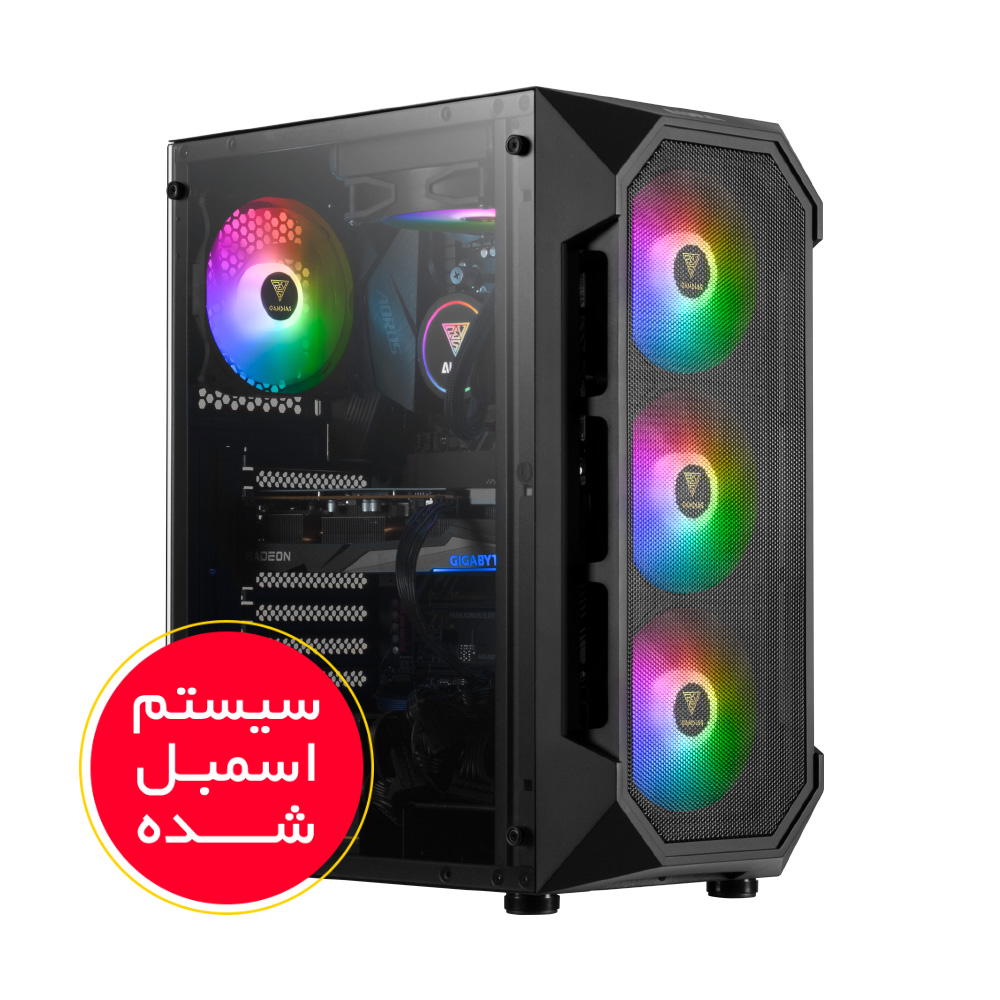 AtraMart Assembled PC For Photo Editing Graphic Design Intel Core i5-12400/B760/16GB DDR4/1TB HDD/512GB SSD/RX580 8GB