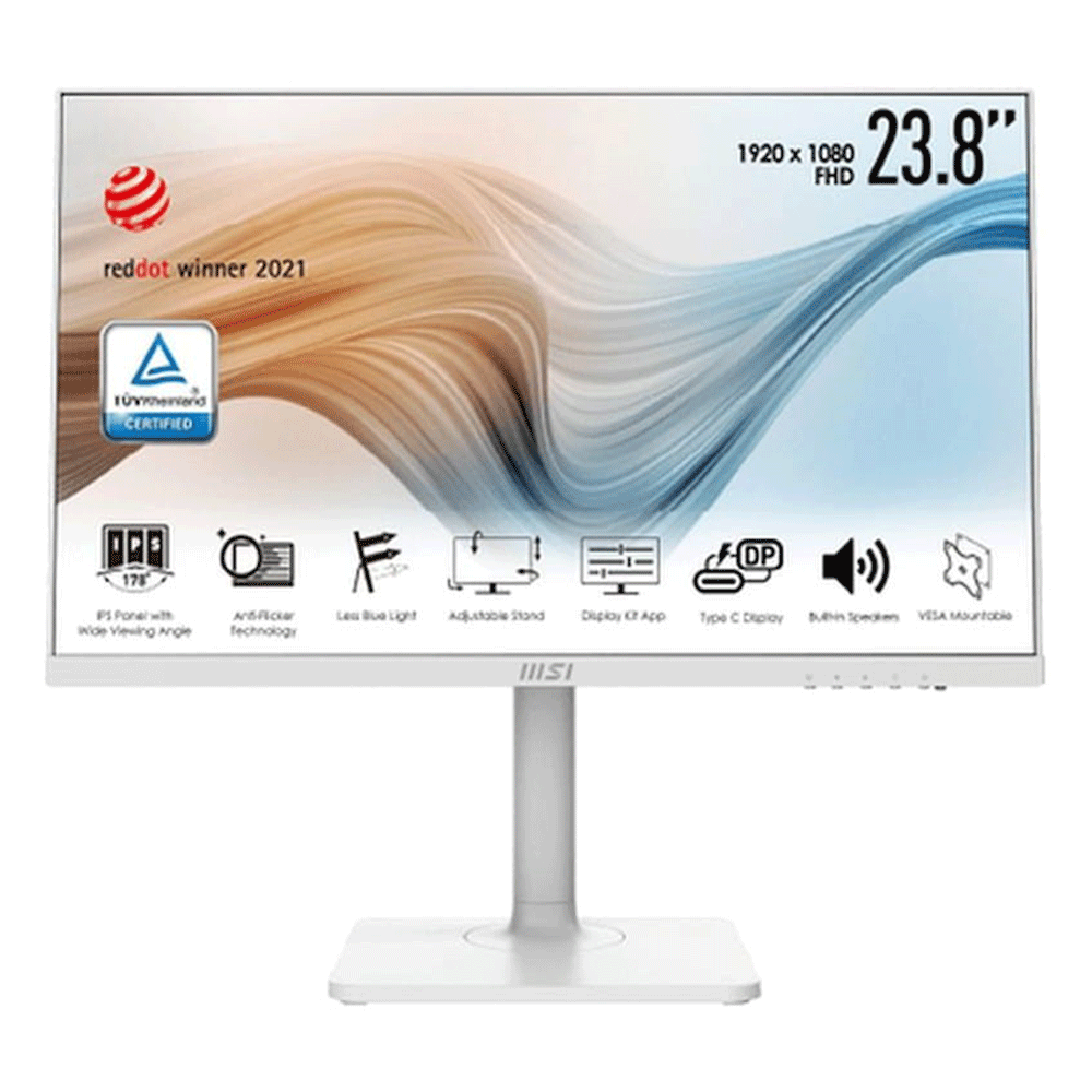 MSI Modern MD241 PW White Monitor