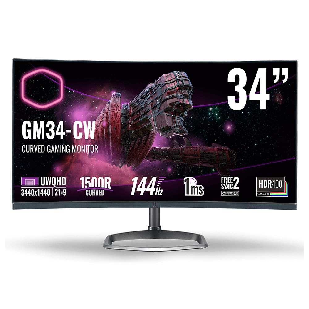 GM34-CW 34 Inch UWQHD Gaming Monitor