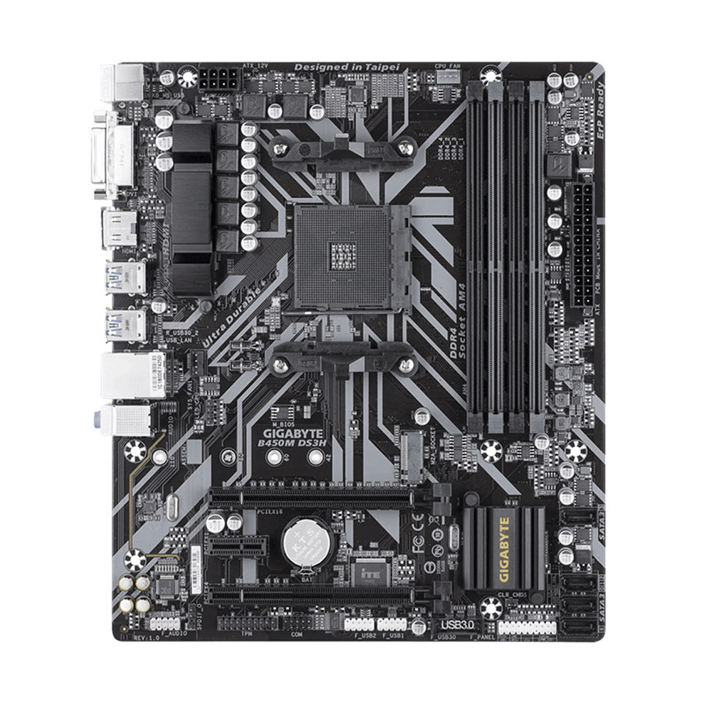 Gigabyte B450M DS3H AM4 Motherboard