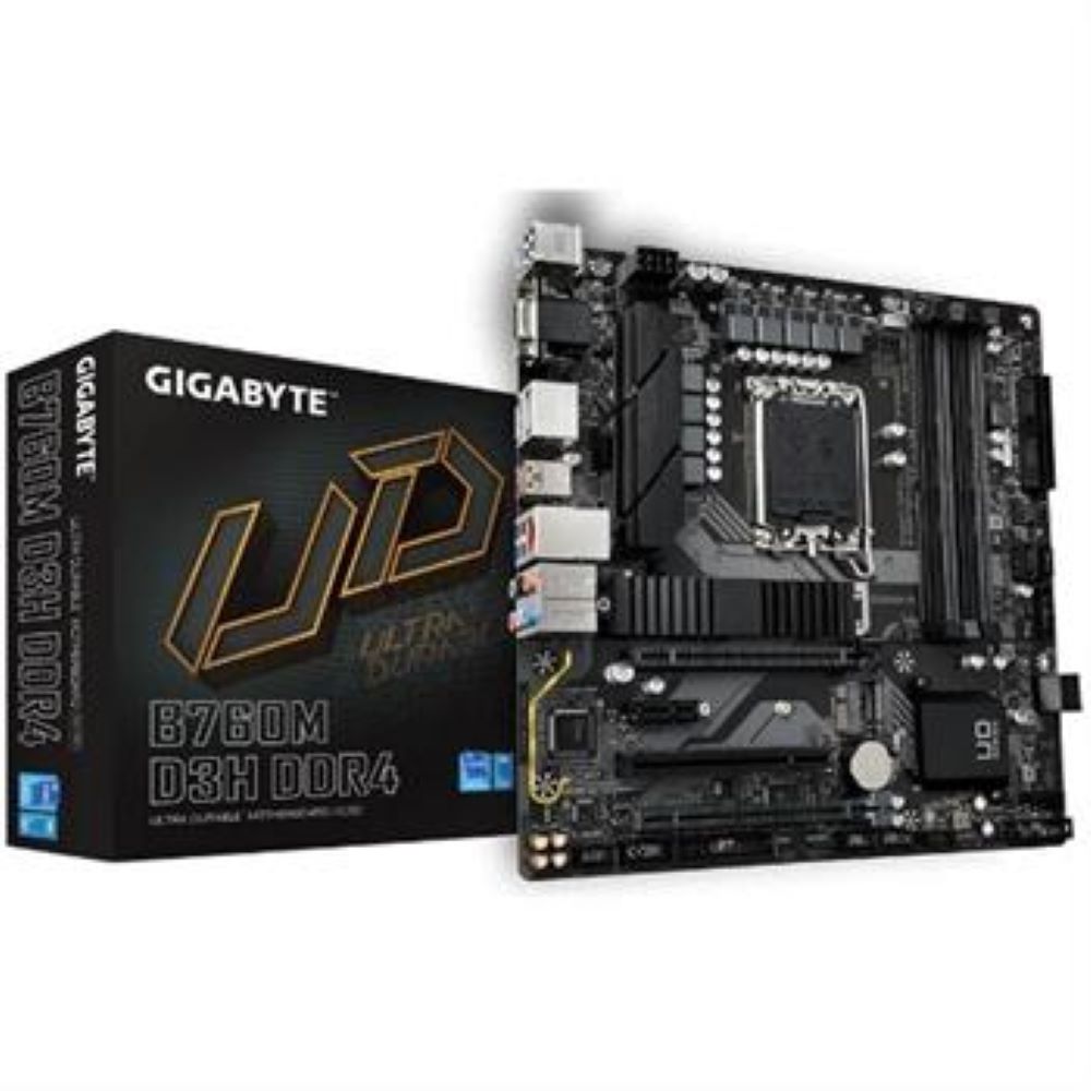 GigaByte B760M D3H DDR4 rev. 1.0 LGA1700 Micro ATX Motherboard