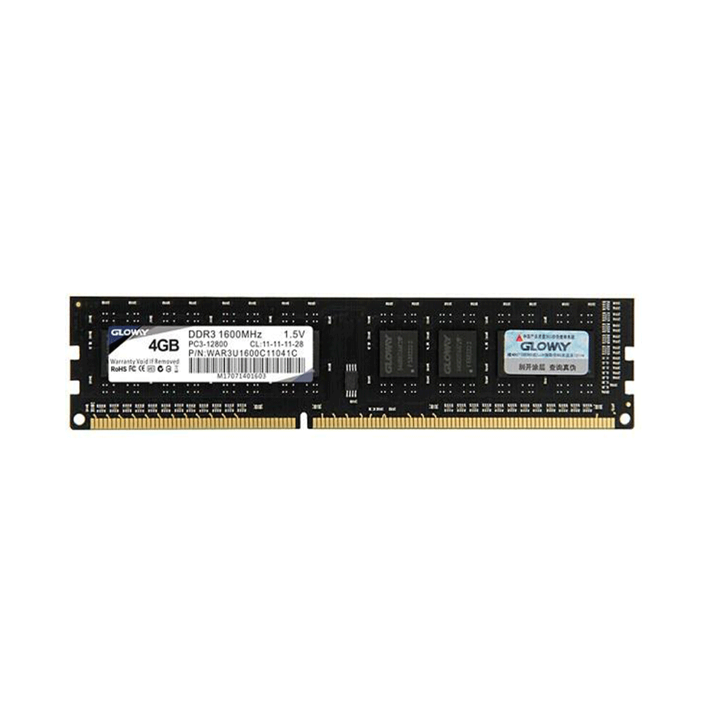 Gloway STK DDR3 4GB 1600MHz CL11 Single Channel Desktop RAM