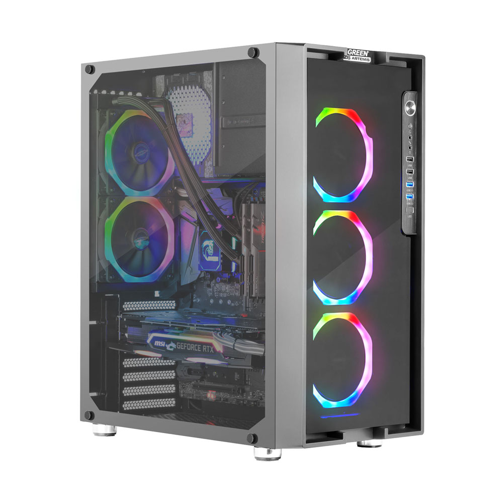 Green Z6 ARTEMIS RGB Mid Tower Case