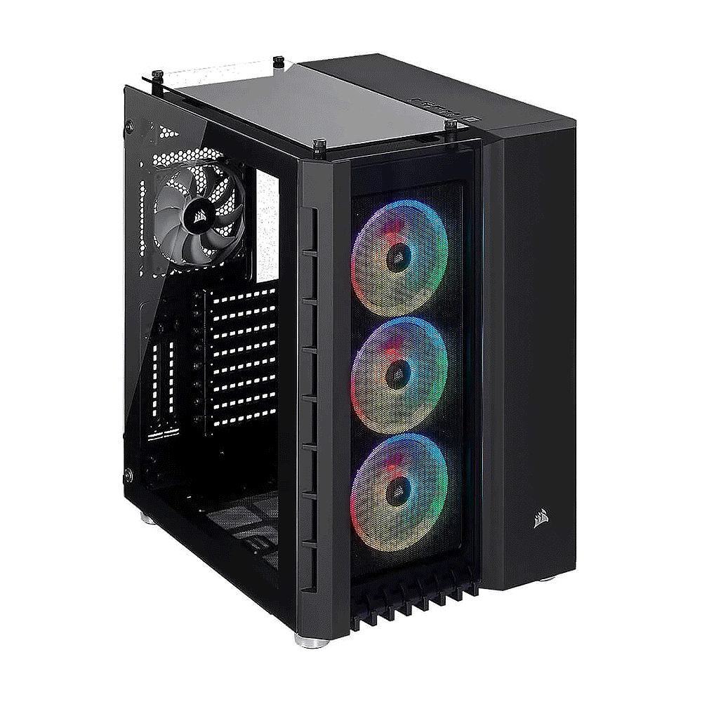 corsair Crystal Series 680X RGB Black Mid Tower ATX Smart Case