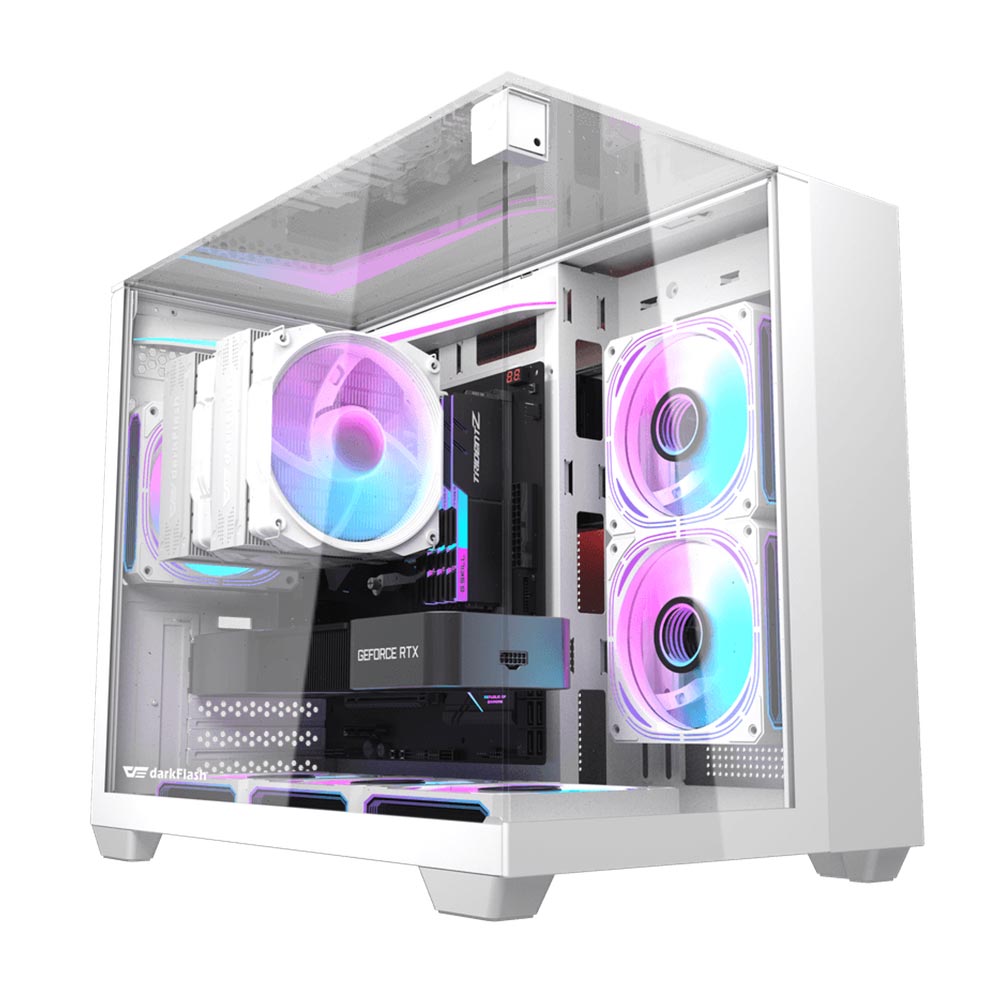 DarkFlash TH285M M-ATX PC wh Case