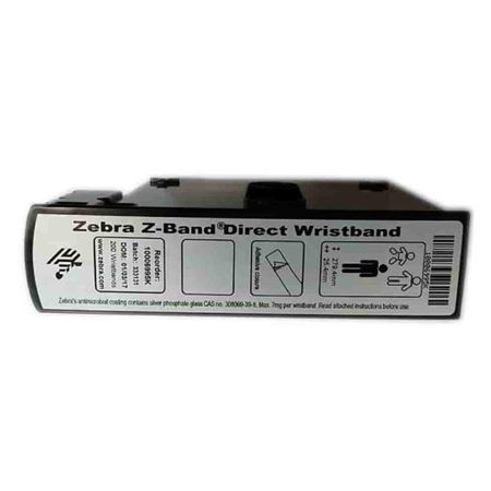 Zebra Z-Band Wristband-White