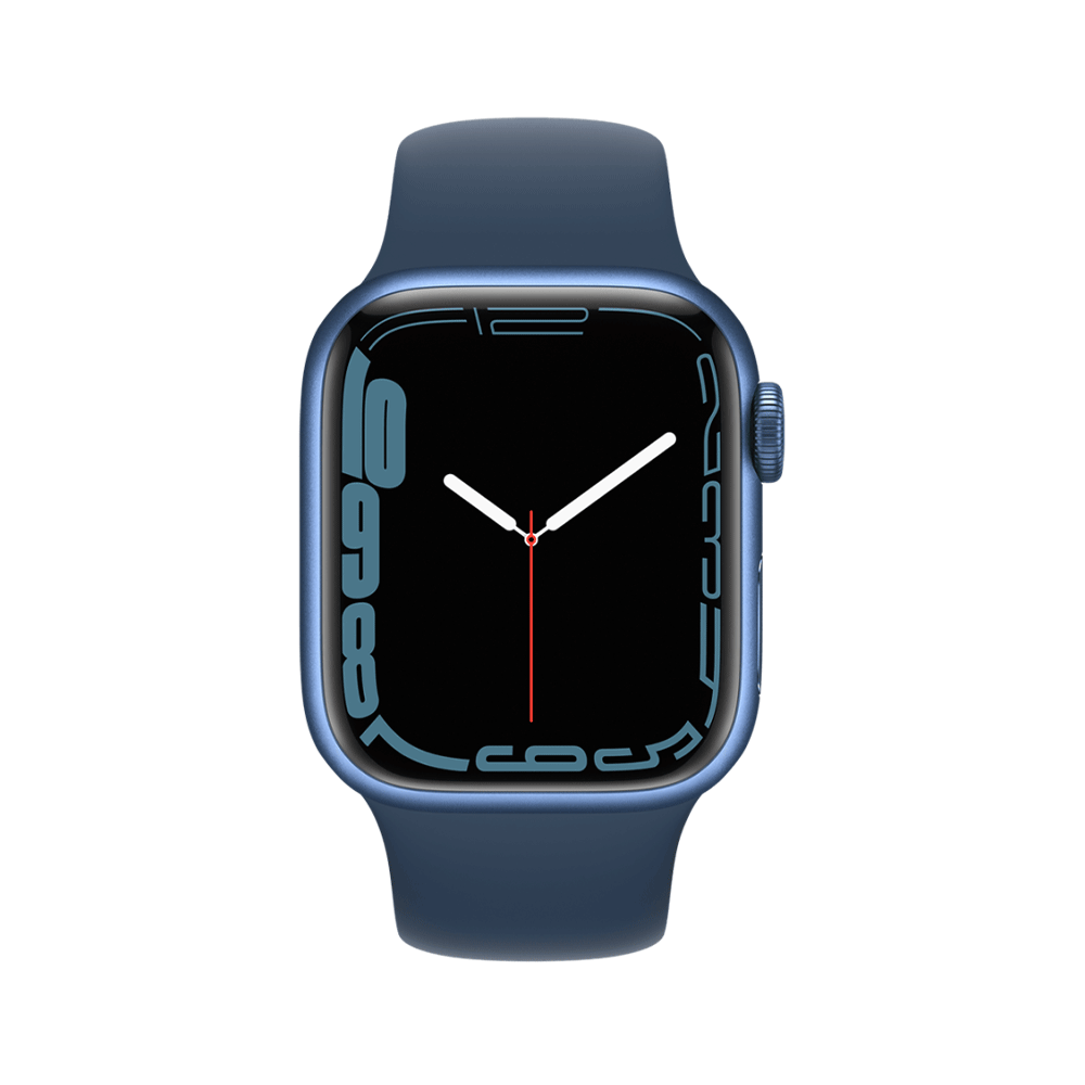 Apple Watch Series 7 GPS 45mm Blue Aluminum Case with Sport Band