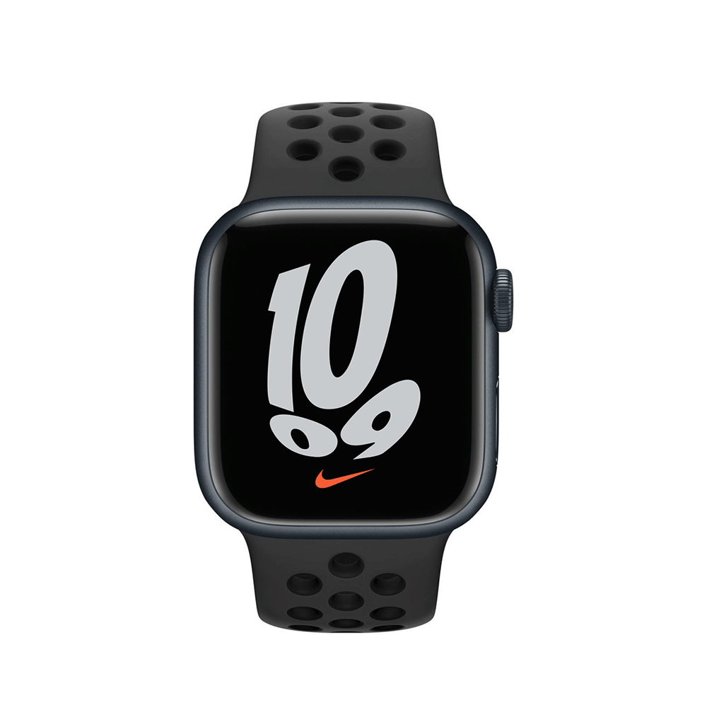 Apple Watch Series 7 Nike GPS 41mm Midnight (Black) Aluminum Case with Anthracite/Black Sport Band