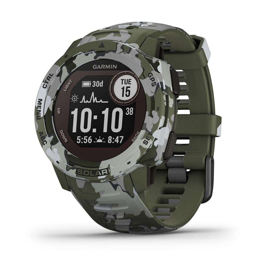 Garmin Instinct Solar Camo Edition Lichen Camo watch 010-02293-16