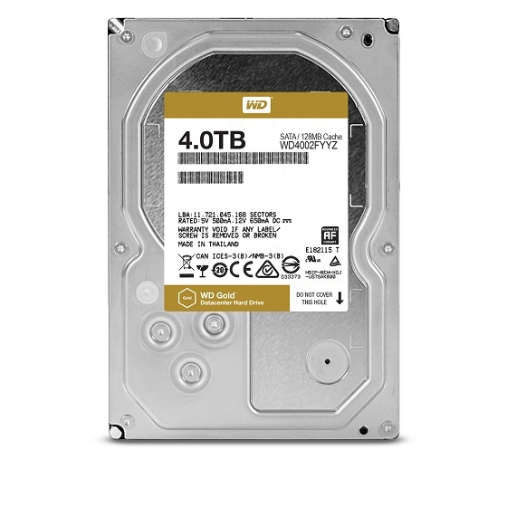 Western Digital Gold Datacenter Internal Hard Drive - 4TB