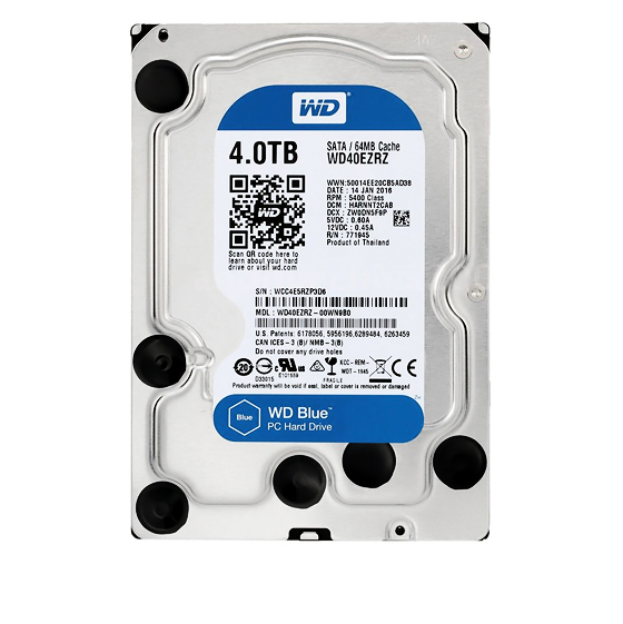 Western Digital Blue Internal Hard Drive - 4TB