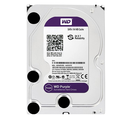 Western Digital Purple Internal Hard Drive - 6TB