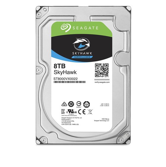 Seagate Surveillance SkyHawk Internal Hard Drive - 8TB