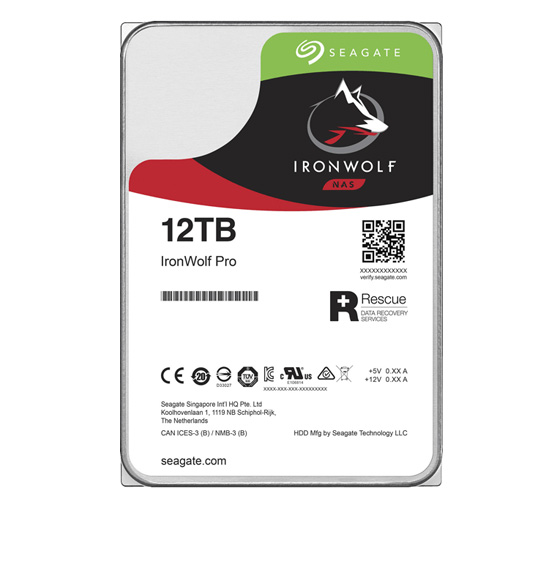 Seagate IronWolf Pro NAS ST12000NE0008 Internal Hard Drive - 12TB