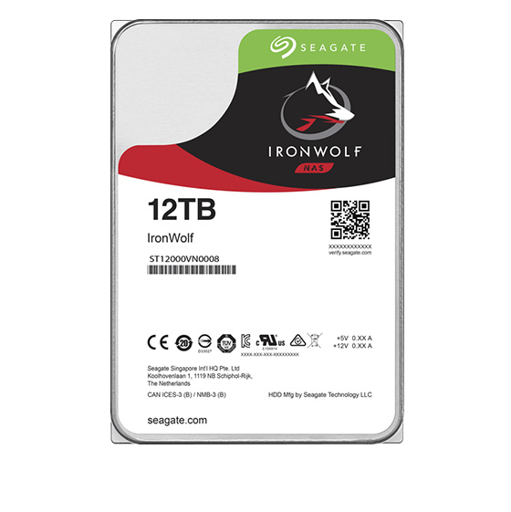 Seagate IronWolf NAS ST12000VN0008 Internal Hard Drive - 12TB