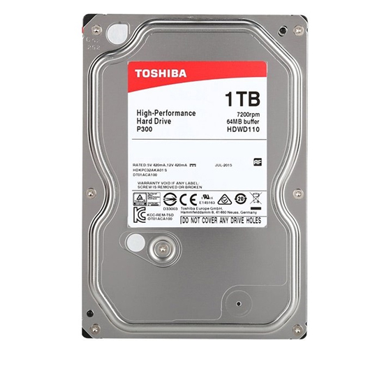 Toshiba Internal Hard Drive - 1TB