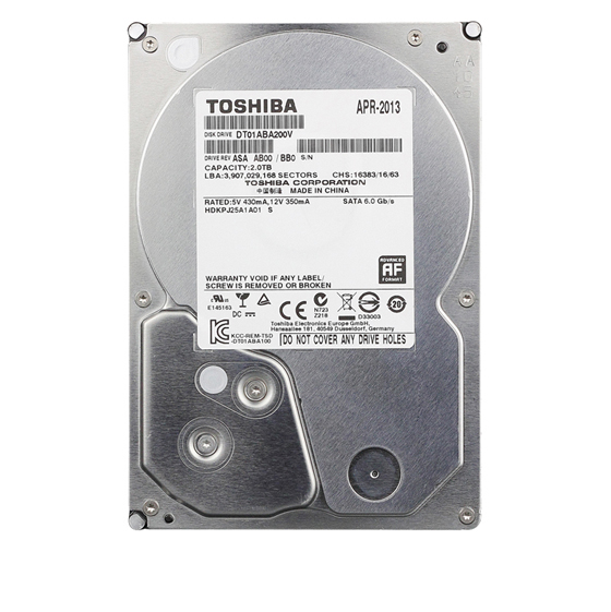 Toshiba Internal Hard Drive - 2TB