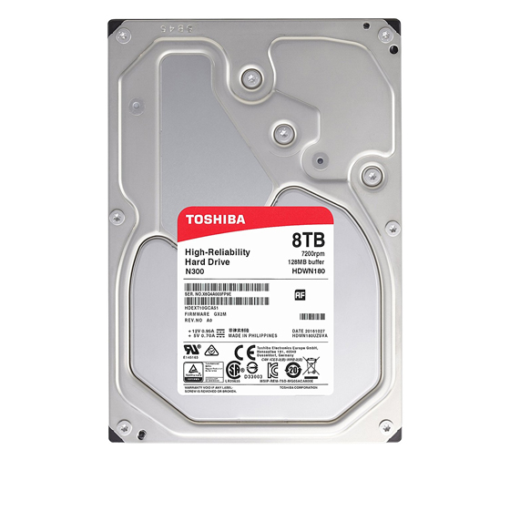 Toshiba N300 Internal Hard Drive - 8TB