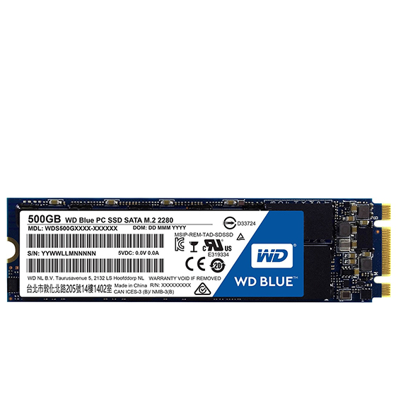 Western Digital BLUE WDS500G1B0B M.2 SSD Drive - 500GB