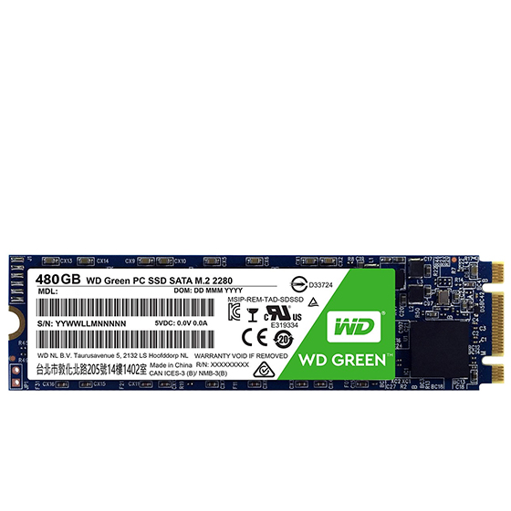 Western Digital GREEN WDS480G1G0B M.2 SSD Drive - 480GB