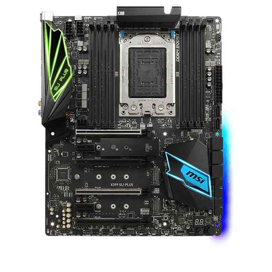 MSI X399 SLI PLUS TR4 Motherboard