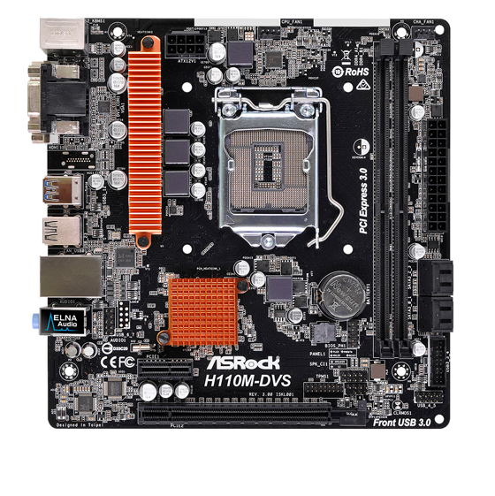 ASROCK H110M-DVS Motherboard