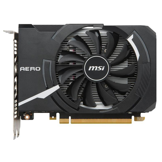 MSI GTX 1050 TI AERO ITX OC Graphics Card - 4GB