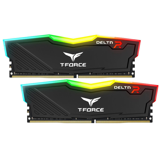 Team Group T-Force Delta RGB DDR4 Single Channel 2666MHz CL15 Desktop RAM - 8GB