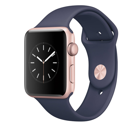 Apple Watch 2 Rose Gold Case with Midnight Blue Sport Band Smart Watch