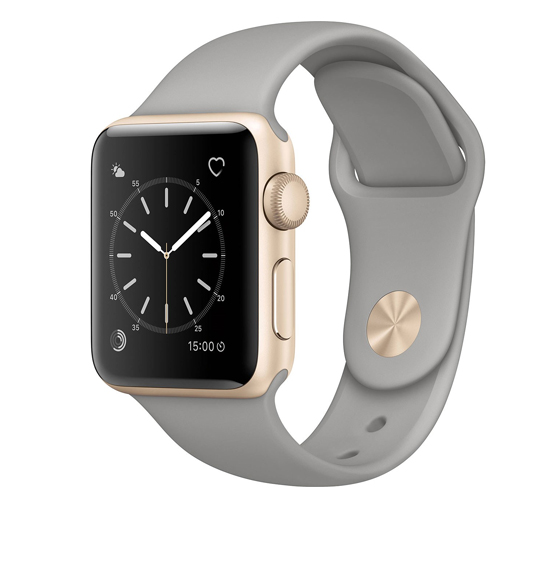 Apple Watch 2 Gold Aluminum Case with Concrete Sport Band Smart Watch