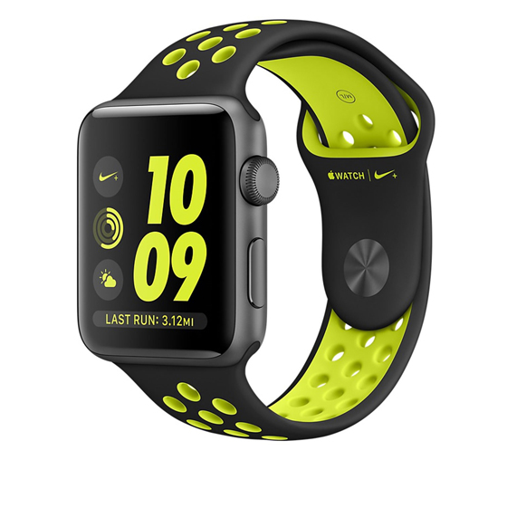 Apple Watch 2 Nike Plus Space Gray with Black-Volt Band Smart Watch