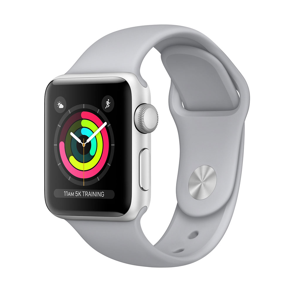 Apple Watch Series 3 GPS 42mm Silver Aluminium Case with Fog Sport Band