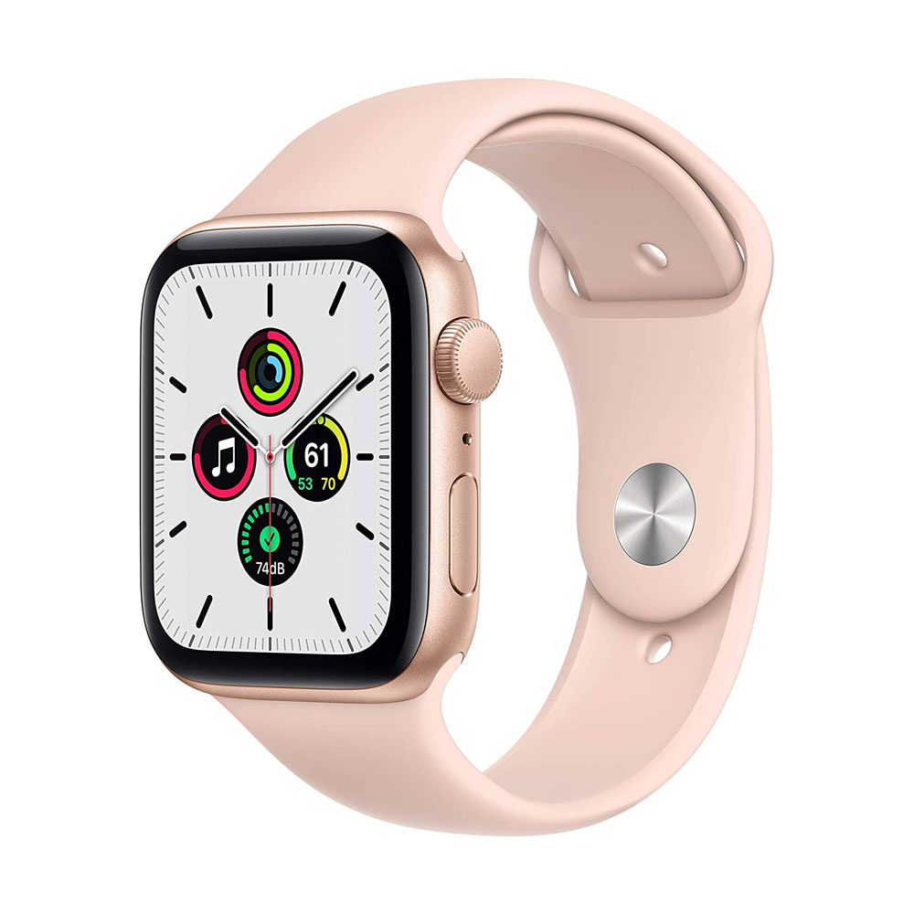 Apple Watch Series SE 44mm Gold Aluminum Case with Pink Sand Sport Band