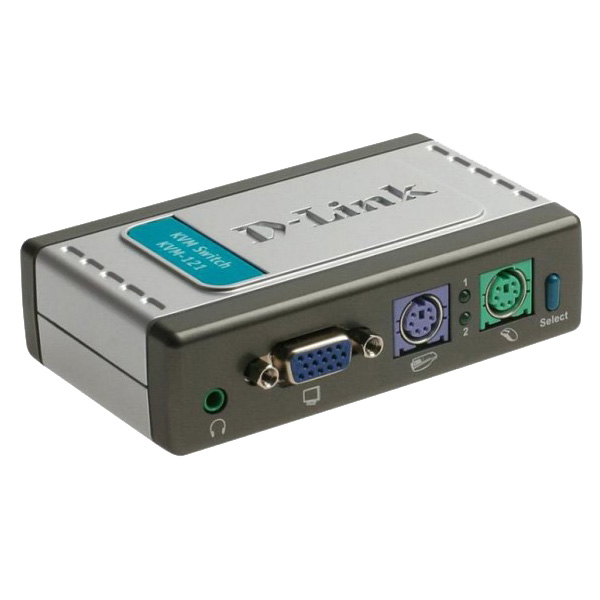 D-Link KVM-121 2-Port KVM Switch with Audio Support