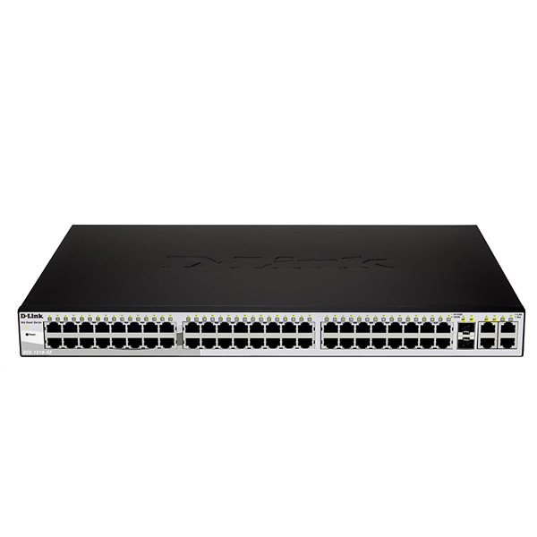 D-Link DES-1210-52 Web Smart 48-Port Switch with 4 GbE and 2 Combo SFP Slots