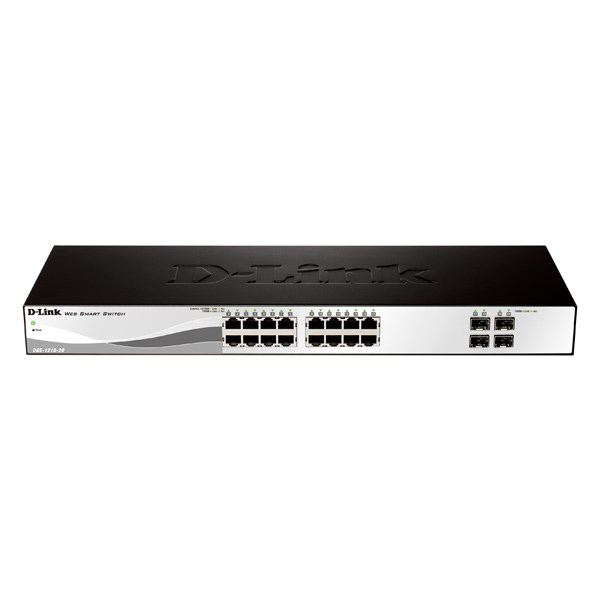 D-Link DGS-1210-20 20-Port Gigabit WebSmart Switch with 16 UTP and 4 SFP Ports