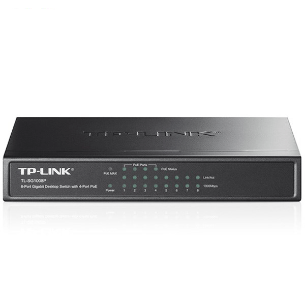 TP-Link TL-SG1008P 8-Port Gigabit Desktop with 4-Port PoE Switch