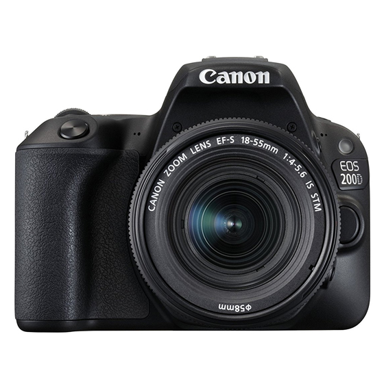 Canon EOS 200D Digital Camera with EF-S 18-55 mm f/4-5.6 IS Lens