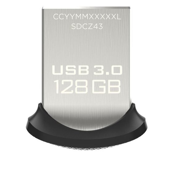 SanDisk Ultra Fit SDCZ43 USB 3.0 Flash Drive - 128GB