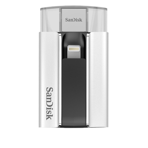 SanDisk iXpand USB and Lightning OTG Flash Drive - 16GB