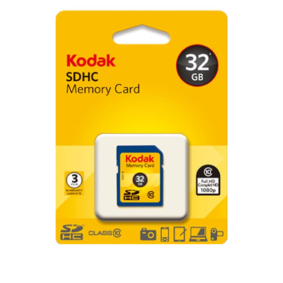 Kodak UHS-I U1 Class 10 50MBps SDHC - 32GB