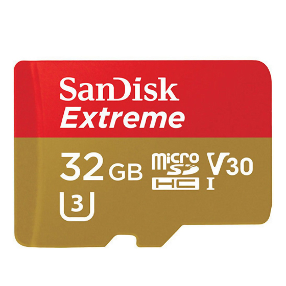 SanDisk Extreme UHS-I U3 V30 Class 10 90MBps microSDHC - 32GB