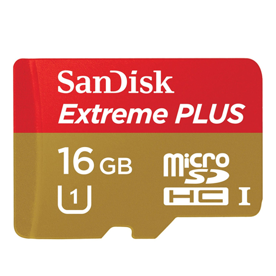 SanDisk Extreme Plus UHS-I U1 Class 10 80MBps 533X microSDHC - 16GB