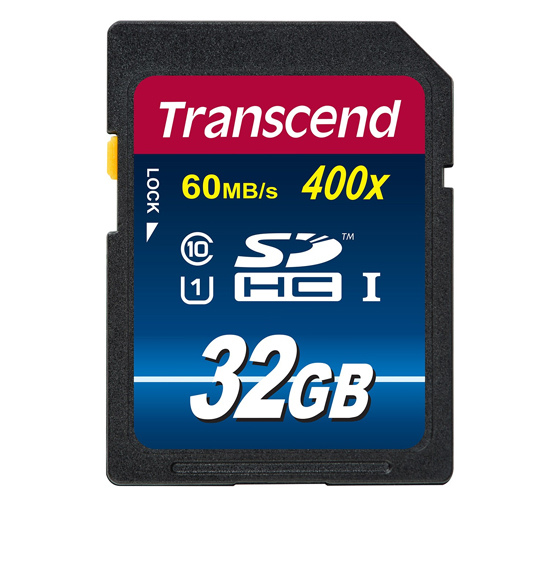 Transcend Premium UHS-I U1 Class 10 60MBps 400X SDHC - 32GB